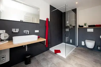 Ein Badezimmer in der Unterkunft Ferienwohnung Merllorca 1 OG