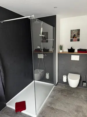 Ein Badezimmer in der Unterkunft Ferienwohnung Merllorca 1 OG
