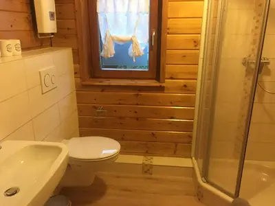 Ein Badezimmer in der Unterkunft Ferienhaus Vulkaneifel Bei Hepp