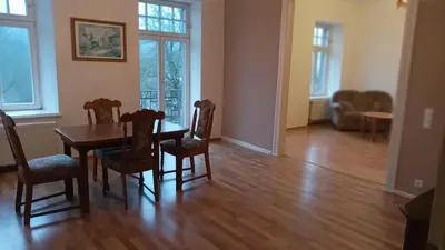 Ein Sitzbereich in der Unterkunft Beletage Alte Villa Jünkerath