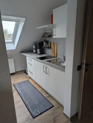 Küche/Küchenzeile in der Unterkunft Ferienwohnung am Maarberg in Ulmen
