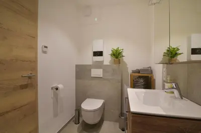 Ein Badezimmer in der Unterkunft Ferienwohnung Familie Müller