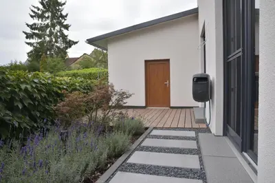 Ein Garten an der Unterkunft Ferienwohnung Familie Müller