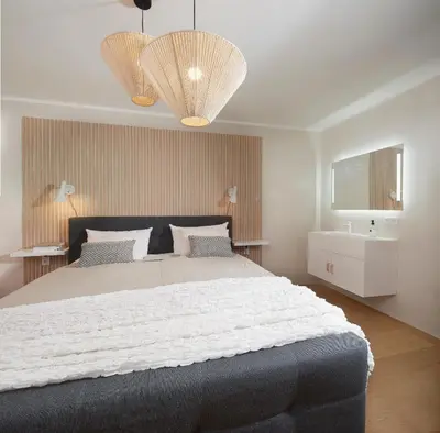 Ein Bett oder Betten in einem Zimmer der Unterkunft Villa Orange Tree