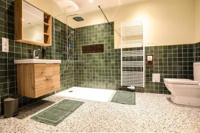 Ein Badezimmer in der Unterkunft Haus Fasanenwiese