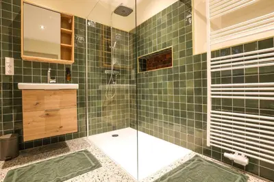 Ein Badezimmer in der Unterkunft Haus Fasanenwiese