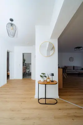 Küche/Küchenzeile in der Unterkunft Schöne, zentral gelegene &renovierte Wohnung in NR