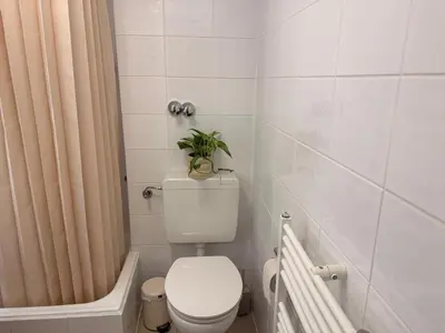 Ein Badezimmer in der Unterkunft Rheinblick-Apartment Snacks, Ambilight & Boxspringbett