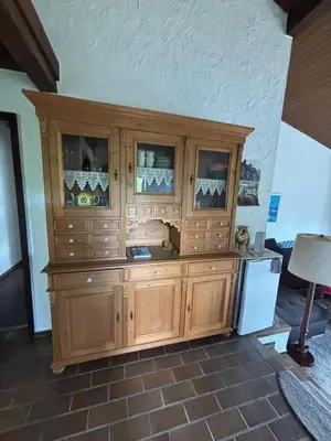Küche/Küchenzeile in der Unterkunft Haus am See