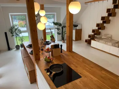 Ein Sitzbereich in der Unterkunft Design Maisonette - Architekten Loft