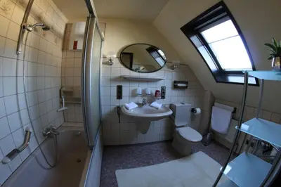 Ein Badezimmer in der Unterkunft Ferienwohnung Wallgaesschen