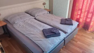 Ein Bett oder Betten in einem Zimmer der Unterkunft Haus am Golfplatz Cochem Mosel