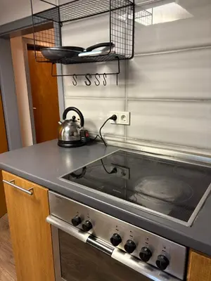 Küche/Küchenzeile in der Unterkunft Gusenburg B 13o Monteur Wohnung bis 9 Personen