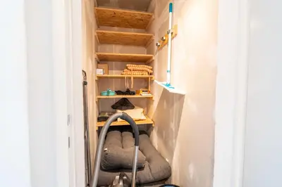 Ein Etagenbett oder Etagenbetten in einem Zimmer der Unterkunft Wohlfühl Apartment Rauental - Küche - Wlan