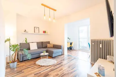 Ein Sitzbereich in der Unterkunft Wohlfühl Apartment Rauental - Küche - Wlan