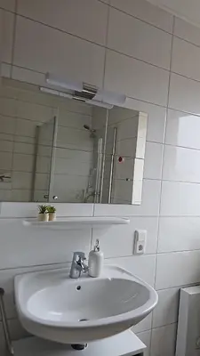 Ein Badezimmer in der Unterkunft Gemütliche zwei Zimmer Wohnung am Rhein