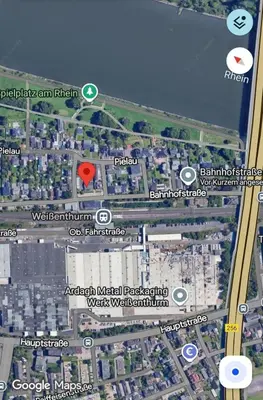 Ein allgemeiner Blick auf Weißenthurm oder ein Stadtblick von der Ferienwohnung aus