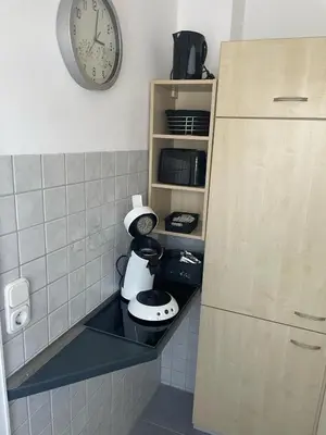 Küche/Küchenzeile in der Unterkunft Landliebe Osburg