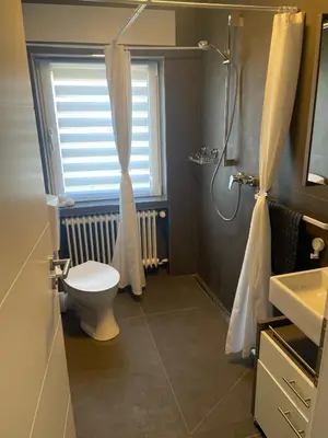 Ein Badezimmer in der Unterkunft Landliebe Osburg