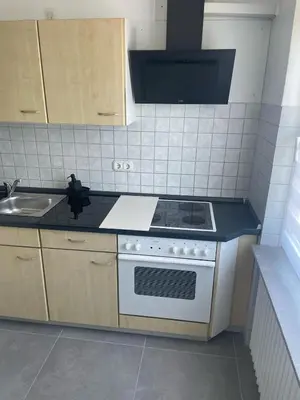 Küche/Küchenzeile in der Unterkunft Landliebe Osburg