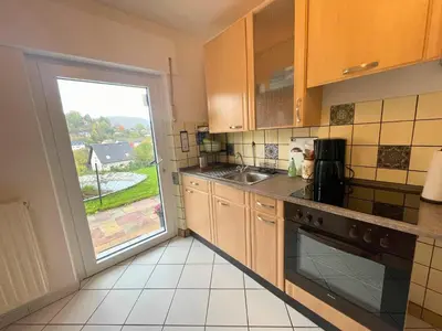 Küche/Küchenzeile in der Unterkunft Romantic apartment with garden