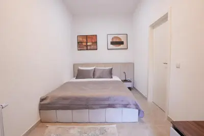 Ein Bett oder Betten in einem Zimmer der Unterkunft Luxury Apartments - Wohnung IB - Apartment mit Terrasse