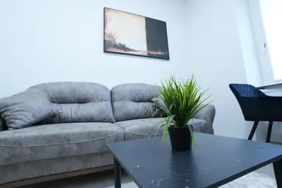Ein Sitzbereich in der Unterkunft Luxury Apartments - Wohnung IB - Apartment mit Terrasse