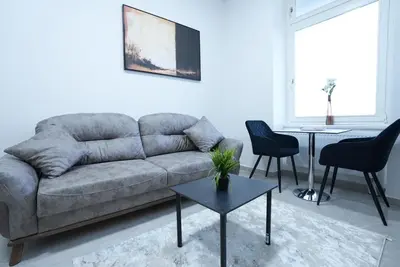 Ein Sitzbereich in der Unterkunft Luxury Apartments - Wohnung IB - Apartment mit Terrasse