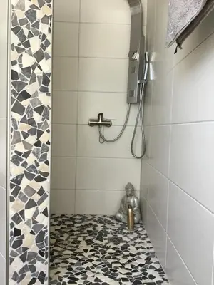 Ein Badezimmer in der Unterkunft Historisches Designer Loft Namaste