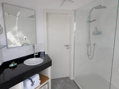 Ein Badezimmer in der Unterkunft Ferienhaus MAWO 4 Sterne