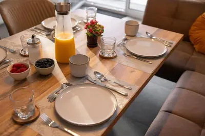 Essen in der Ferienwohnung oder in der Nähe