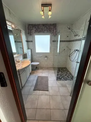 Ein Badezimmer in der Unterkunft Ferienwohnung Hocheifelblick