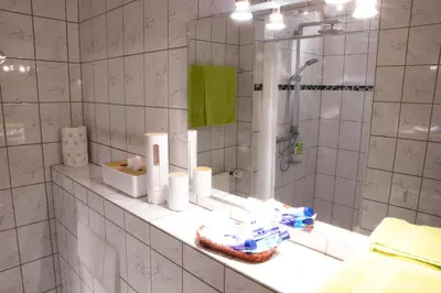 Ein Badezimmer in der Unterkunft Ferienwohnung Wittker
