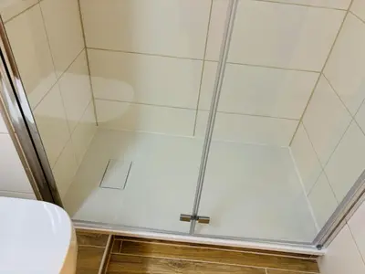Ein Badezimmer in der Unterkunft Spacious 72 sqm Moselblick apartment & top connection