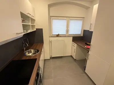 Küche/Küchenzeile in der Unterkunft R&A Appartments