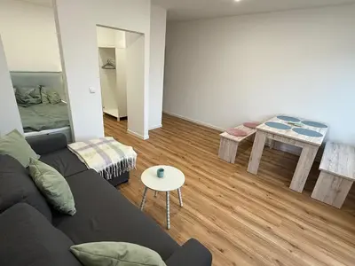Ein Sitzbereich in der Unterkunft R&A Appartments