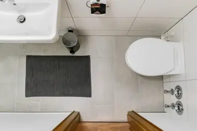 Ein Badezimmer in der Unterkunft Großzügige DG-Wohnung Moselblick