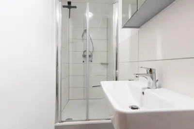 Ein Badezimmer in der Unterkunft Großzügige DG-Wohnung Moselblick