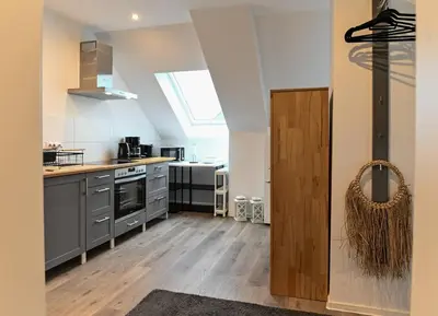 Küche/Küchenzeile in der Unterkunft Charming apartment in Miesenheim