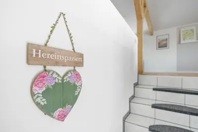 Ein Zertifikat, Auszeichnung, Logo oder anderes Dokument, das in der Unterkunft Modernes Scheunen-Loft ausgestellt ist