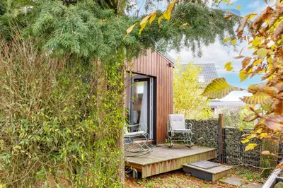 Ein Garten an der Unterkunft Gemütliches Tiny House im Grünen