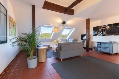 TV/Unterhaltungsangebot in der Unterkunft Wohnen mit Weitblick-Eifel pur