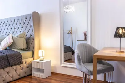 Ein Sitzbereich in der Unterkunft Stylish old apartment with terrace in Neuwied