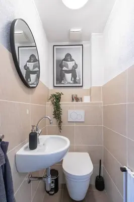 Ein Badezimmer in der Unterkunft Stylish old apartment with terrace in Neuwied