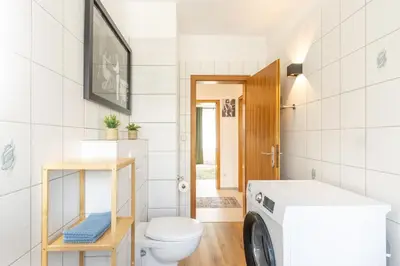 Ein Badezimmer in der Unterkunft Romantische Wohnung in der Moselregion