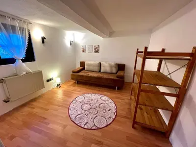 Ein Sitzbereich in der Unterkunft Sosberg vacation home Nature Oasis