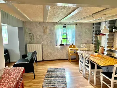 Ein Sitzbereich in der Unterkunft Sosberg vacation home Nature Oasis