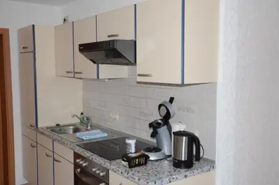 Küche/Küchenzeile in der Unterkunft Ferienwohnung Hunsrücknest