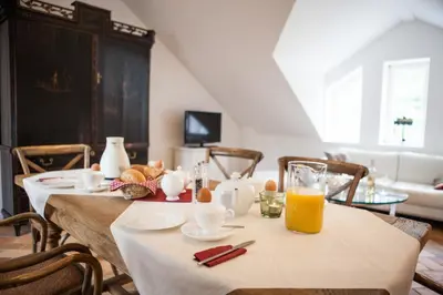 TV/Unterhaltungsangebot in der Unterkunft Weingut & Gästehaus GiwerGreif