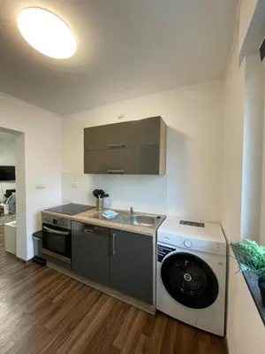 Küche/Küchenzeile in der Unterkunft Komfortables Einraum-Apartment in Weißenthurm